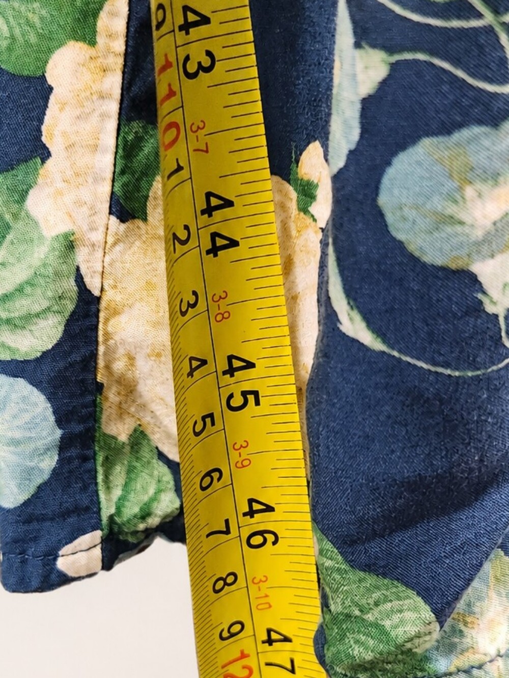 Old Navy Navy Floral Smocked Back Midi Dress Front Slit M - Picture 9 of 12